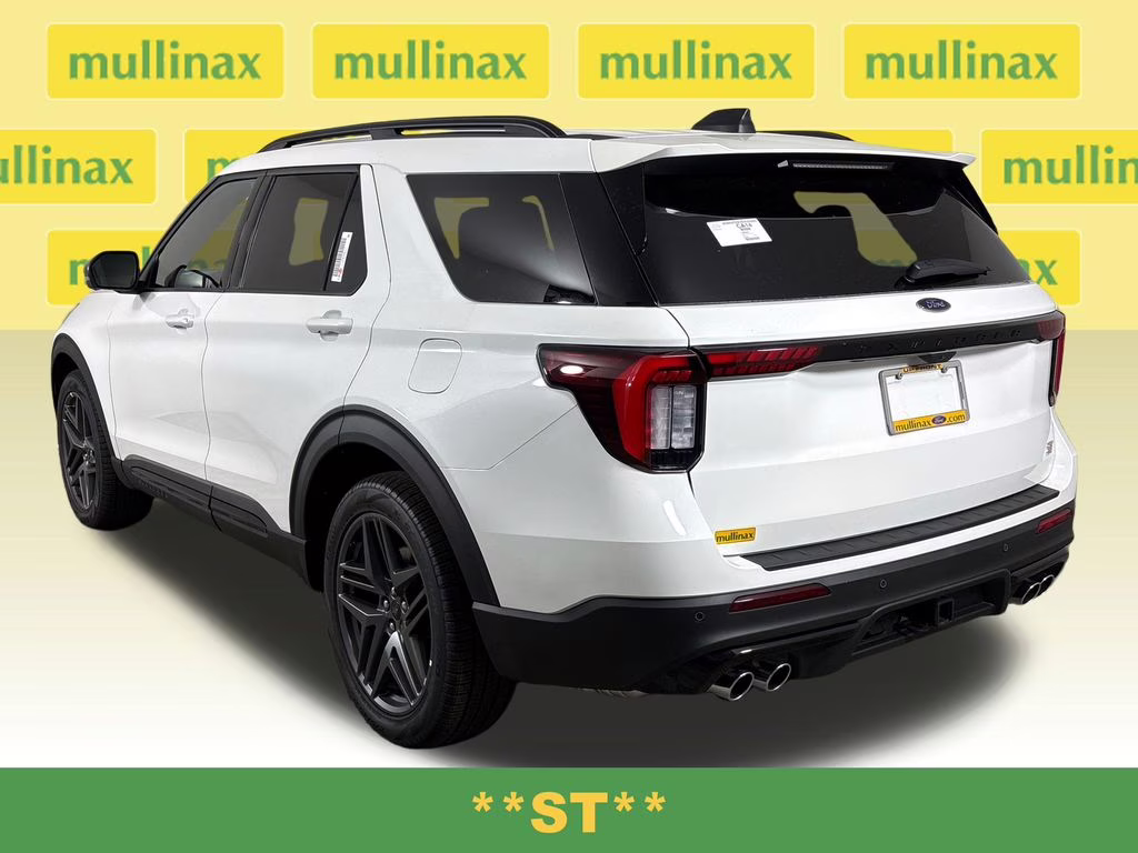 2026 Star White Metallic Tri-Coat Ford Explorer ST RWD SUV