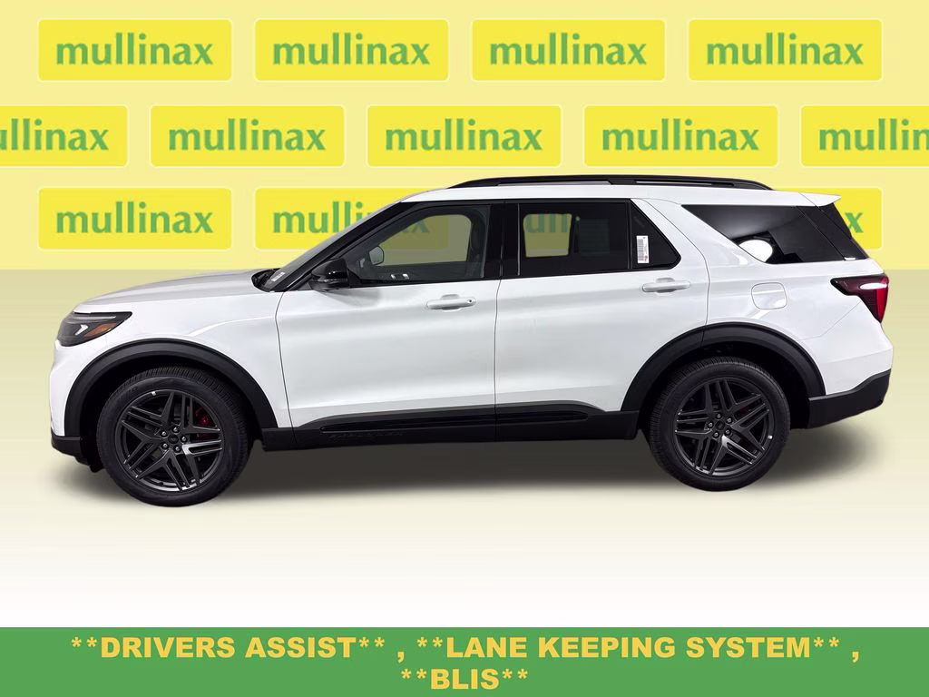 2026 Star White Metallic Tri-Coat Ford Explorer ST RWD SUV