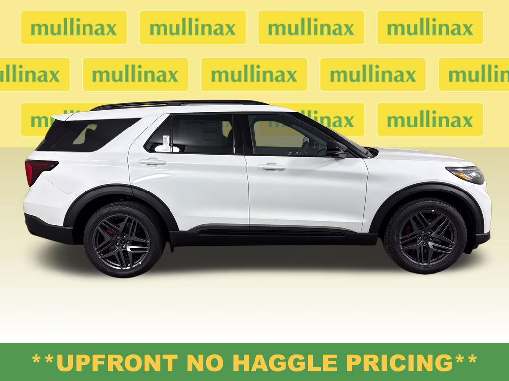 2026 Star White Metallic Tri-Coat Ford Explorer ST RWD SUV