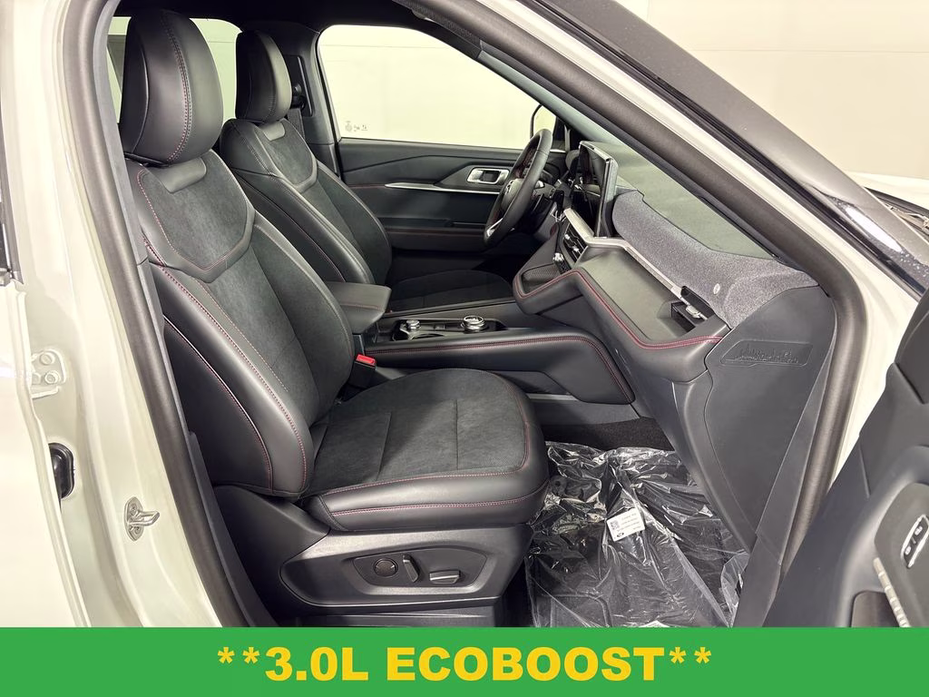 2026 Star White Metallic Tri-Coat Ford Explorer ST RWD SUV