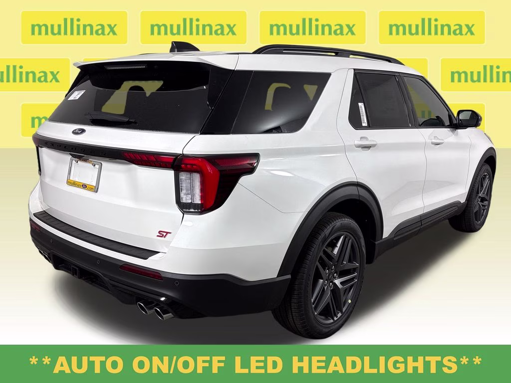 2026 Star White Metallic Tri-Coat Ford Explorer ST RWD SUV