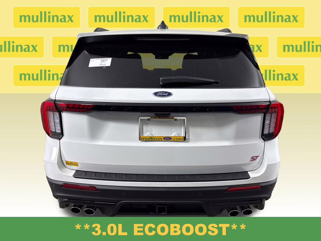 2026 Star White Metallic Tri-Coat Ford Explorer ST RWD SUV