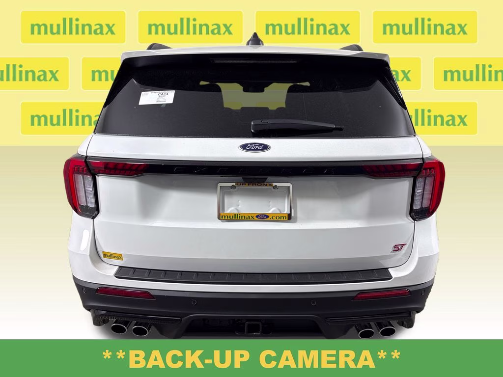 2026 Star White Metallic Tri-Coat Ford Explorer ST RWD SUV