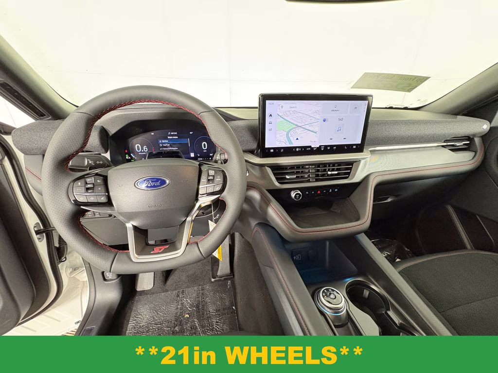 2026 Star White Metallic Tri-Coat Ford Explorer ST RWD SUV