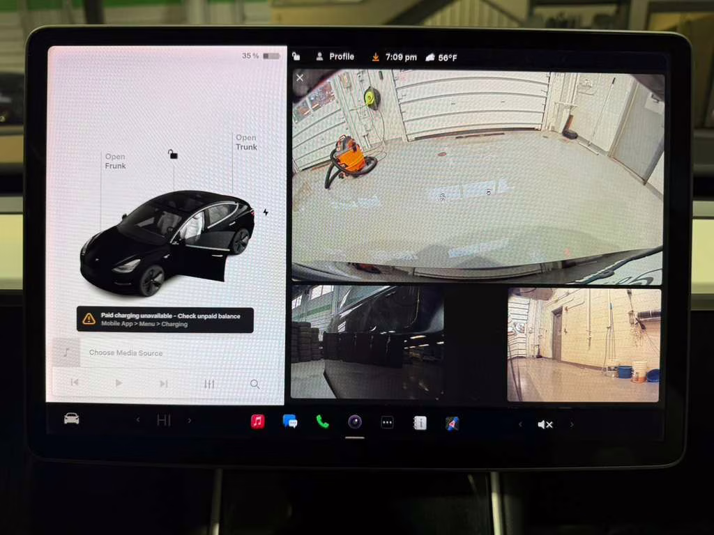 2018 Black Tesla Model 3 Long Range AWD Sedan