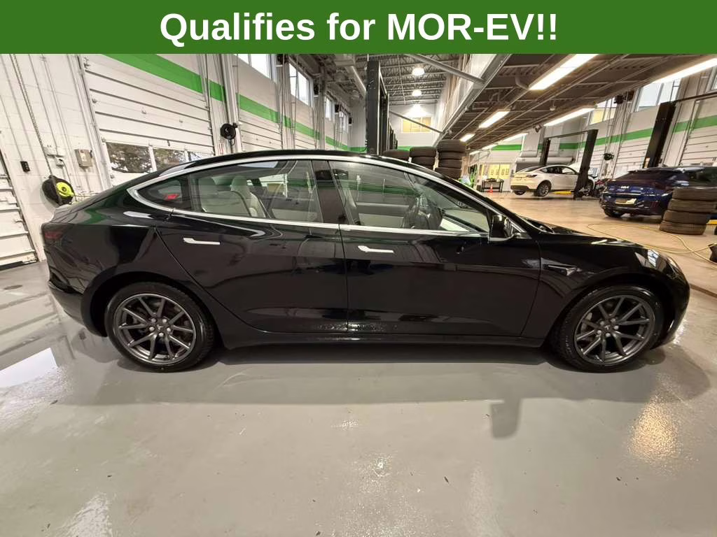 2018 Black Tesla Model 3 Long Range AWD Sedan