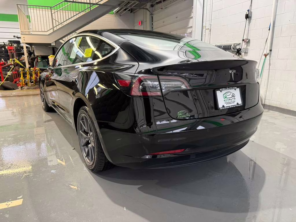 2018 Black Tesla Model 3 Long Range AWD Sedan