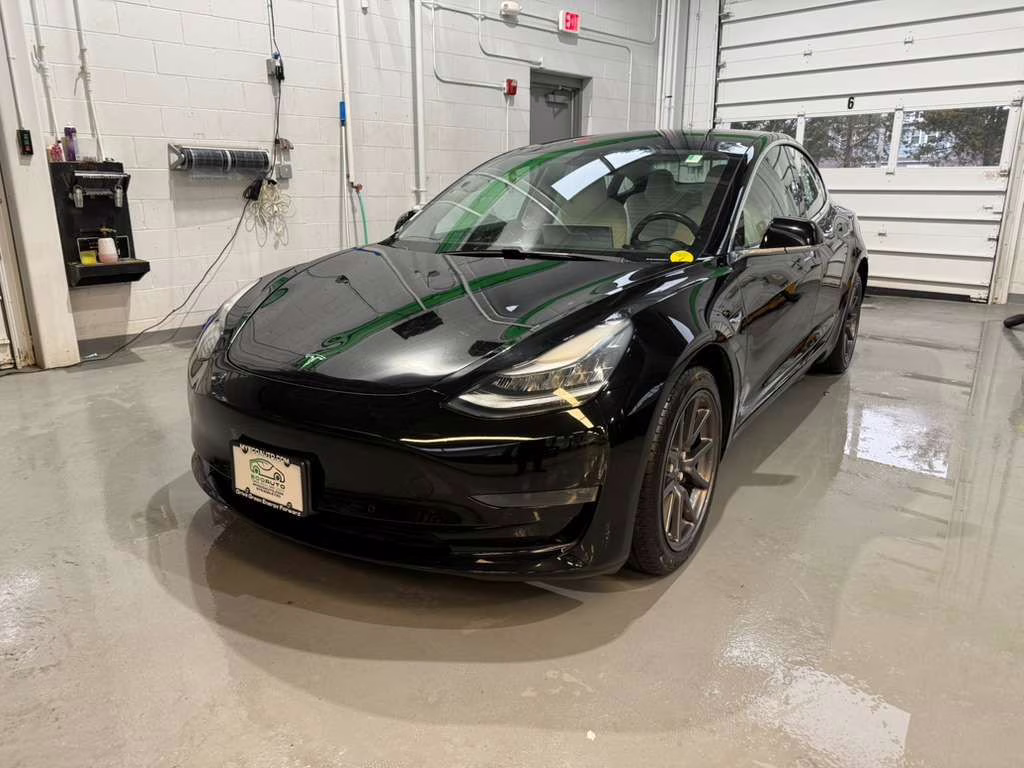 2018 Black Tesla Model 3 Long Range AWD Sedan