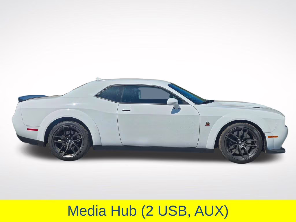 2023 White Knuckle Clearcoat Dodge Challenger R/T Scat Pack Widebody RWD Coupe