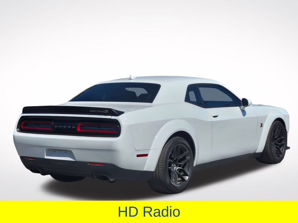 2023 White Knuckle Clearcoat Dodge Challenger R/T Scat Pack Widebody RWD Coupe