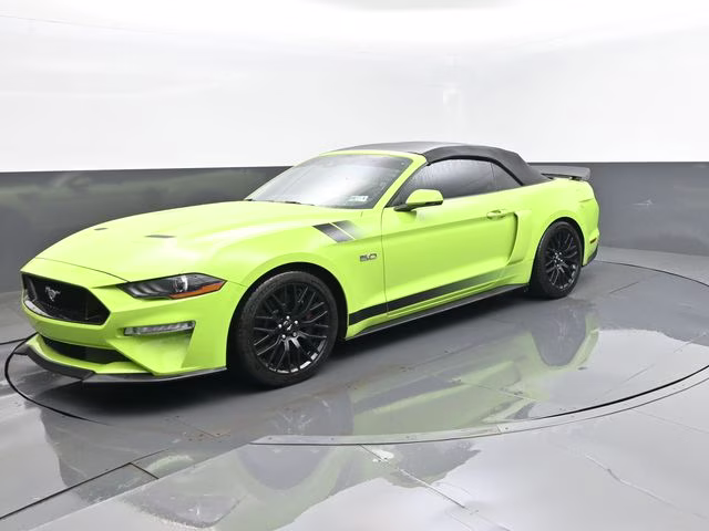 2020 Lime Ford Mustang GT Premium RWD Convertible