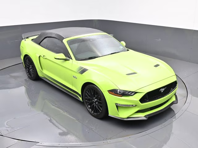 2020 Lime Ford Mustang GT Premium RWD Convertible
