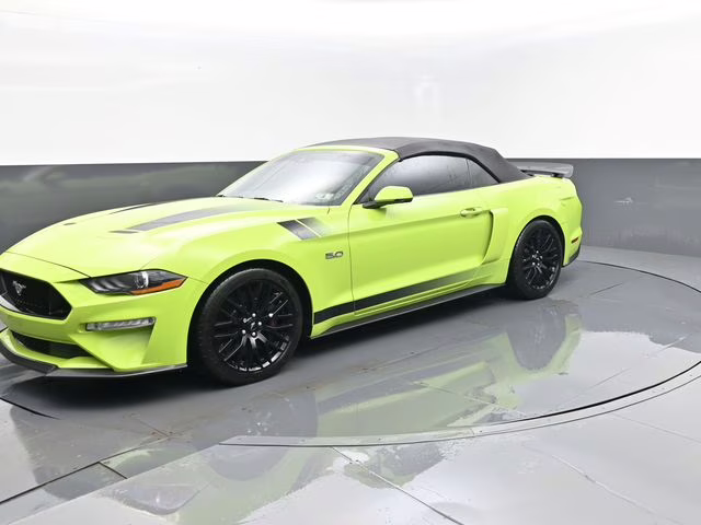 2020 Lime Ford Mustang GT Premium RWD Convertible