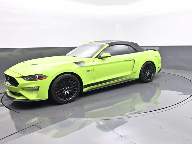 2020 Lime Ford Mustang GT Premium RWD Convertible