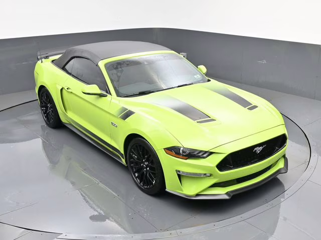 2020 Lime Ford Mustang GT Premium RWD Convertible