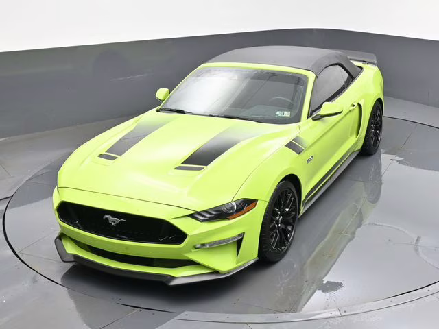 2020 Lime Ford Mustang GT Premium RWD Convertible
