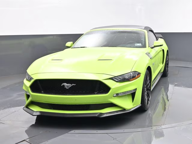 2020 Lime Ford Mustang GT Premium RWD Convertible