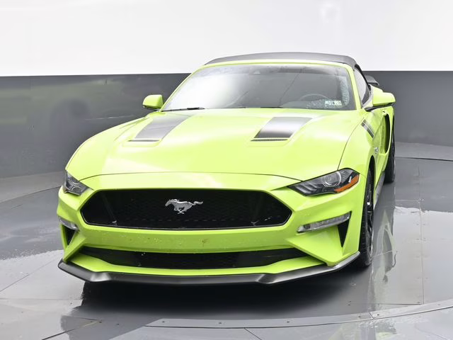 2020 Lime Ford Mustang GT Premium RWD Convertible