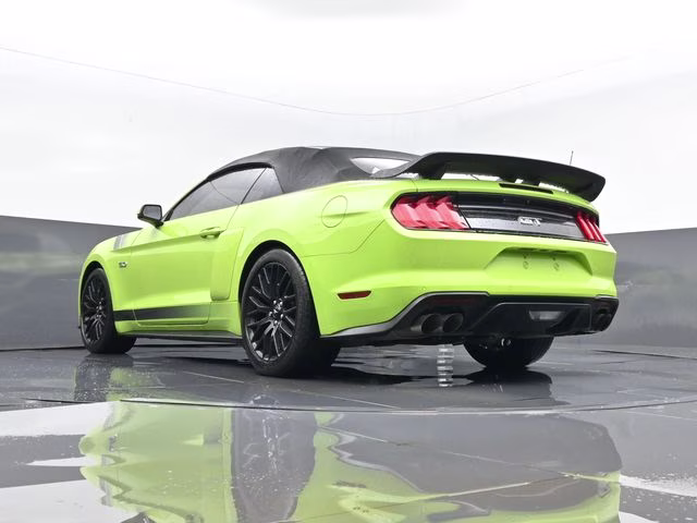 2020 Lime Ford Mustang GT Premium RWD Convertible