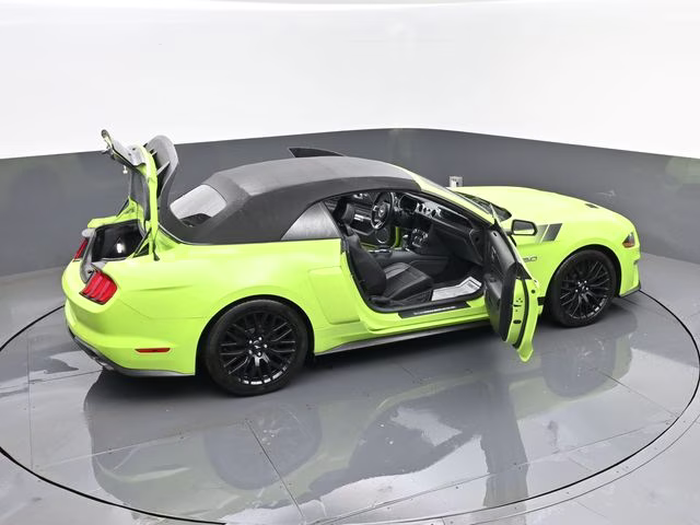 2020 Lime Ford Mustang GT Premium RWD Convertible