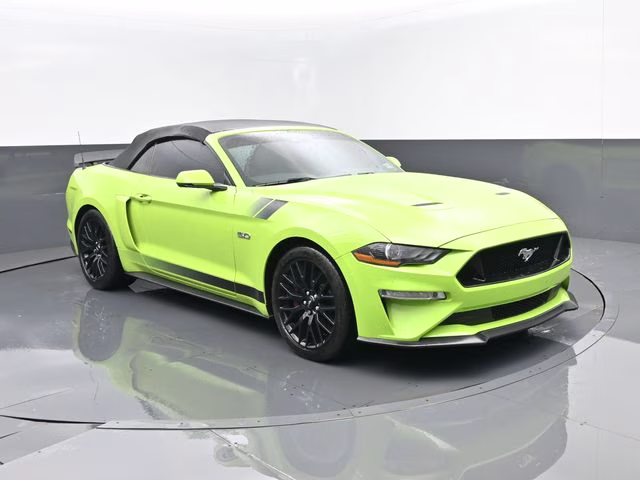 2020 Lime Ford Mustang GT Premium RWD Convertible