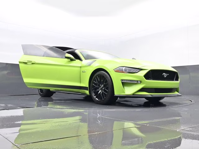 2020 Lime Ford Mustang GT Premium RWD Convertible