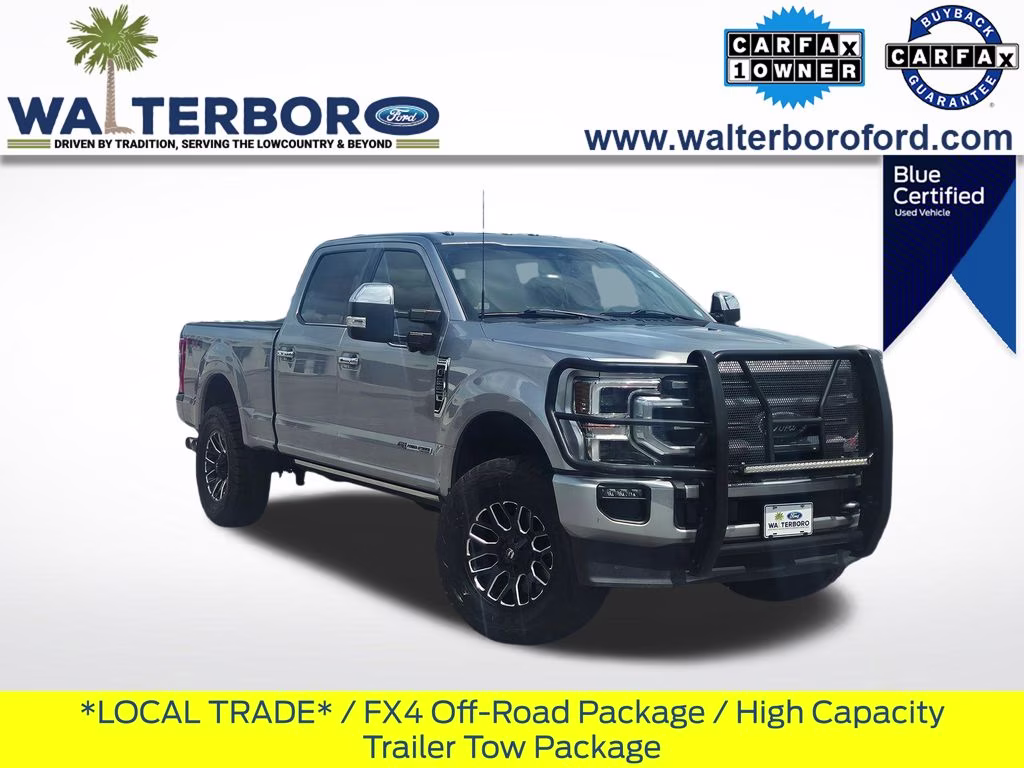 2020 Iconic Silver Metallic Ford Super Duty F-250 SRW Platinum 4X4 Truck