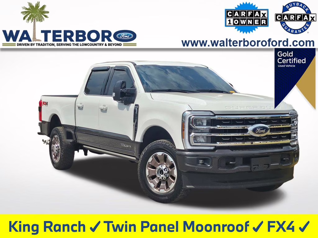 2024 Star White Metallic Tri-Coat Ford Super Duty F-350 SRW King Ranch 4X4 Truck