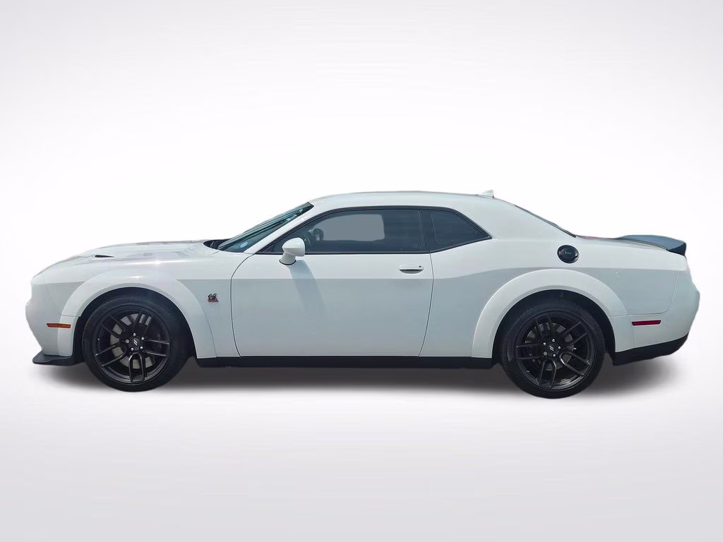 2023 White Knuckle Clearcoat Dodge Challenger R/T Scat Pack Widebody RWD Coupe