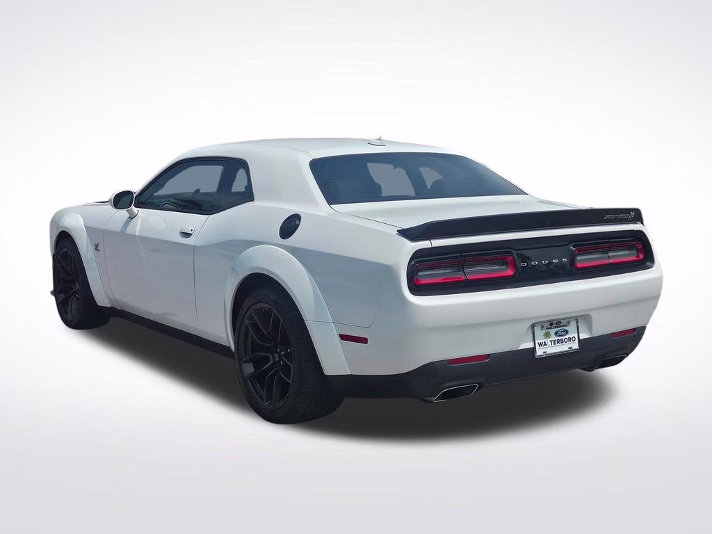 2023 White Knuckle Clearcoat Dodge Challenger R/T Scat Pack Widebody RWD Coupe