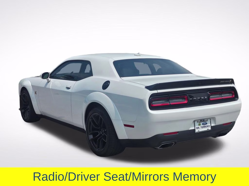 2023 White Knuckle Clearcoat Dodge Challenger R/T Scat Pack Widebody RWD Coupe
