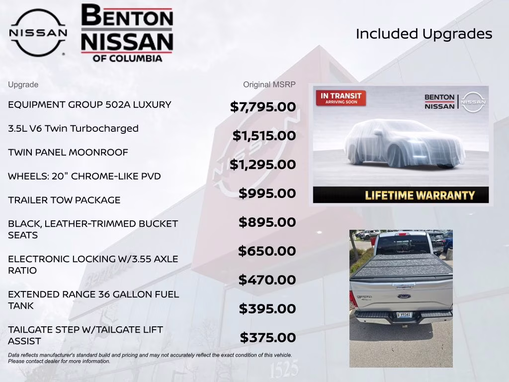 2016 Ingot Silver Ford F-150 Lariat RWD Truck