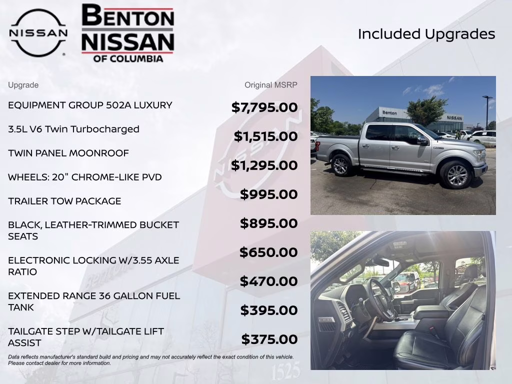 2016 Ingot Silver Ford F-150 Lariat RWD Truck