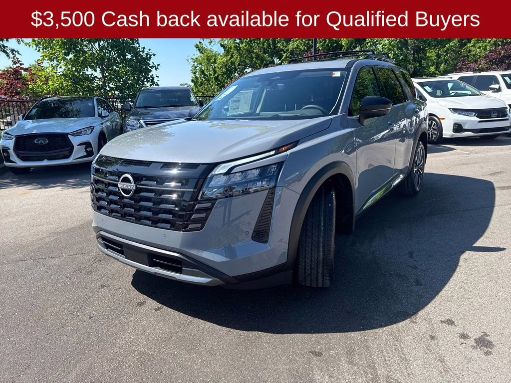 2026 Boulder Gray Pearl Nissan Pathfinder Platinum 4X4 SUV