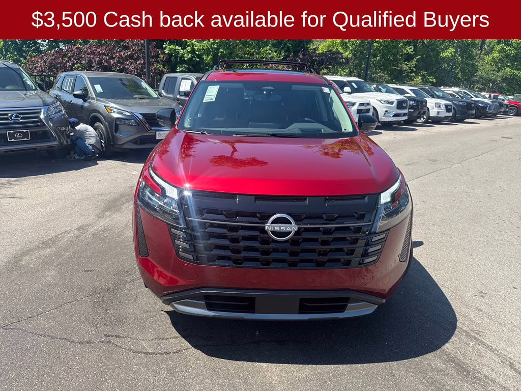 2026 Scarlet Ember Tintcoat Nissan Pathfinder Platinum FWD SUV