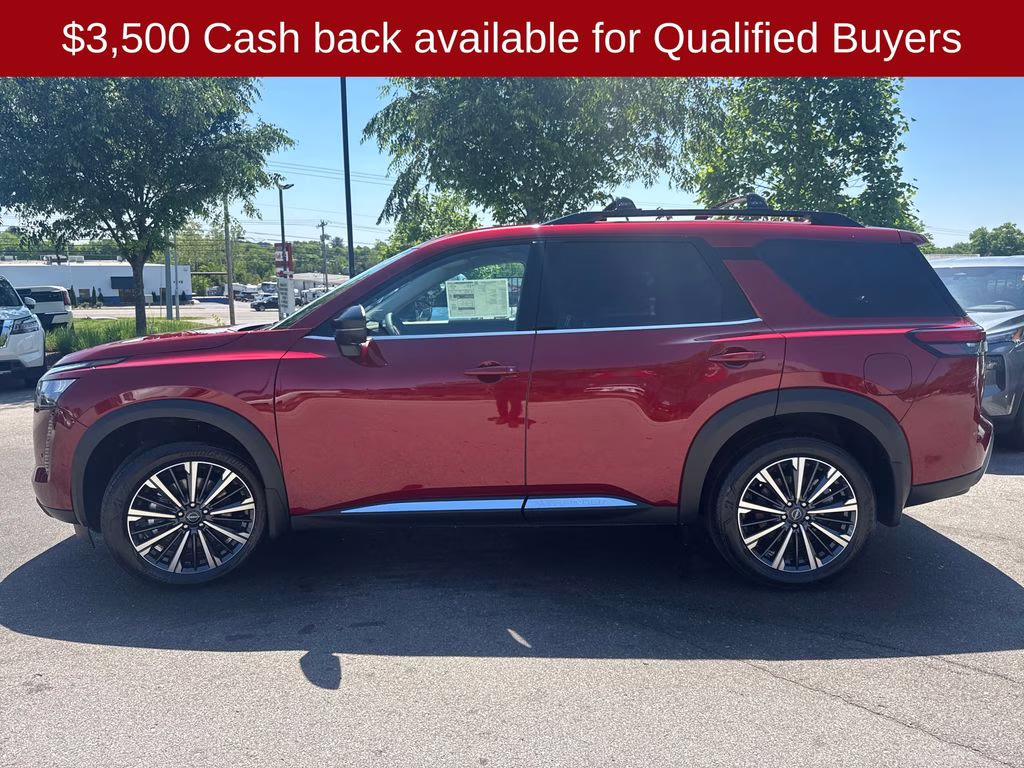 2026 Scarlet Ember Tintcoat Nissan Pathfinder Platinum FWD SUV