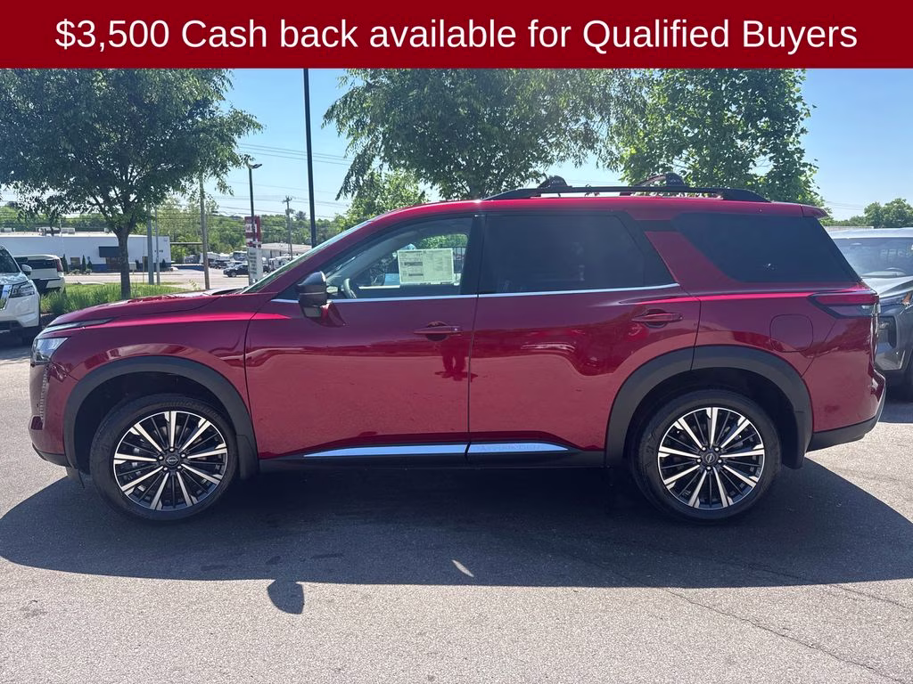 2026 Scarlet Ember Tintcoat Nissan Pathfinder Platinum FWD SUV
