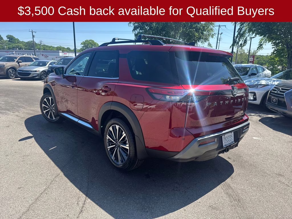 2026 Scarlet Ember Tintcoat Nissan Pathfinder Platinum FWD SUV