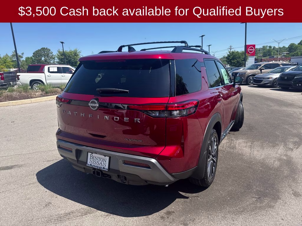 2026 Scarlet Ember Tintcoat Nissan Pathfinder Platinum FWD SUV