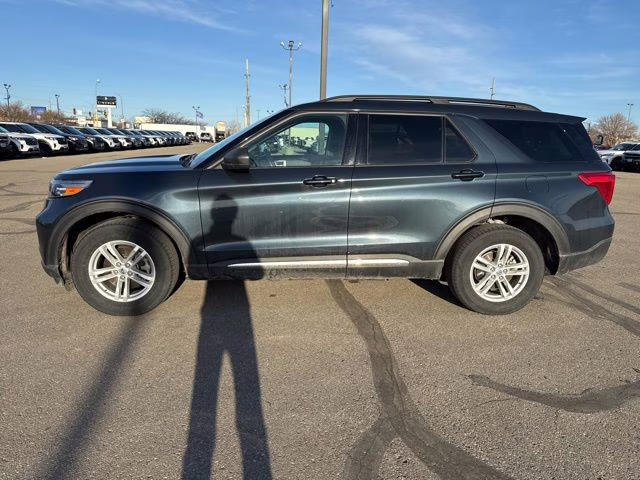 2023 Stone Blue Metallic Ford Explorer XLT 4X4 SUV