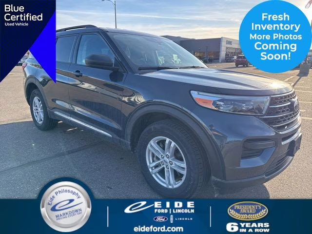 2023 Stone Blue Metallic Ford Explorer XLT 4X4 SUV