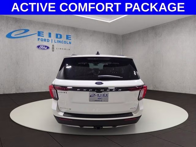 2026 Star White Metallic Tri-Coat Ford Explorer Active 4X4 SUV