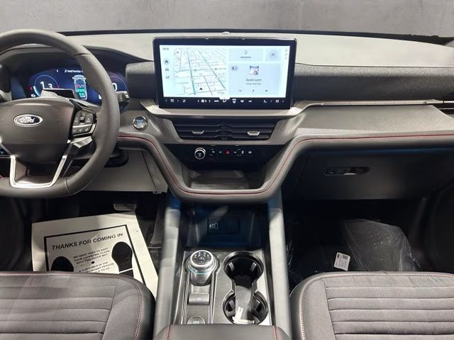 2026 Star White Metallic Tri-Coat Ford Explorer ST-Line 4X4 SUV