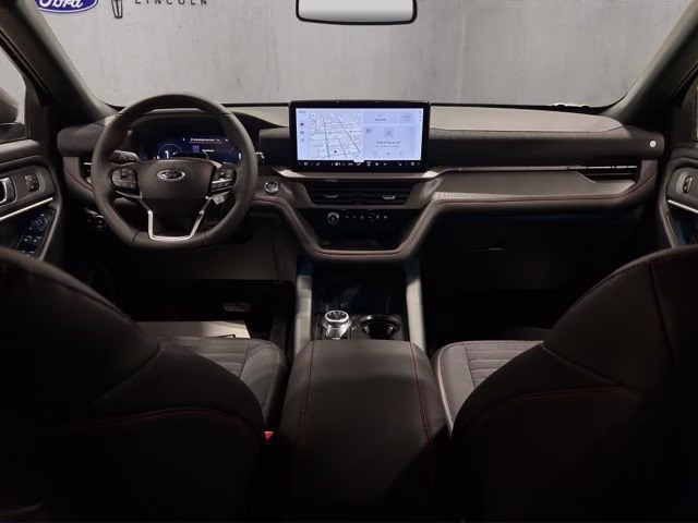 2026 Star White Metallic Tri-Coat Ford Explorer ST-Line 4X4 SUV
