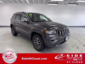 2017 Granite Crystal Metallic Clearcoat Jeep Grand Cherokee Limited 4X4 SUV