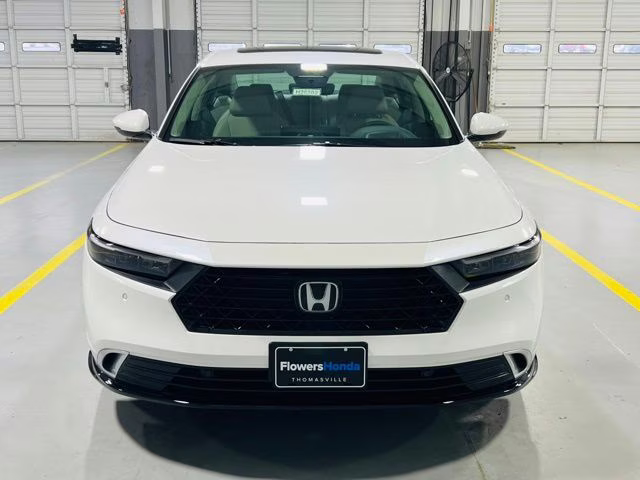 2026 Platinum White Pearl Honda Accord Hybrid Touring FWD Sedan
