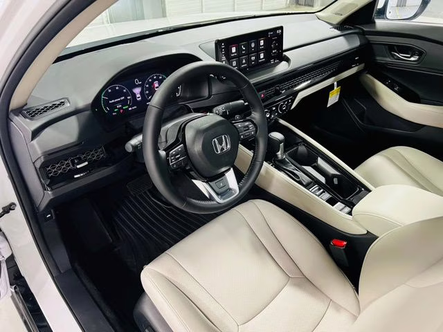 2026 Platinum White Pearl Honda Accord Hybrid Touring FWD Sedan