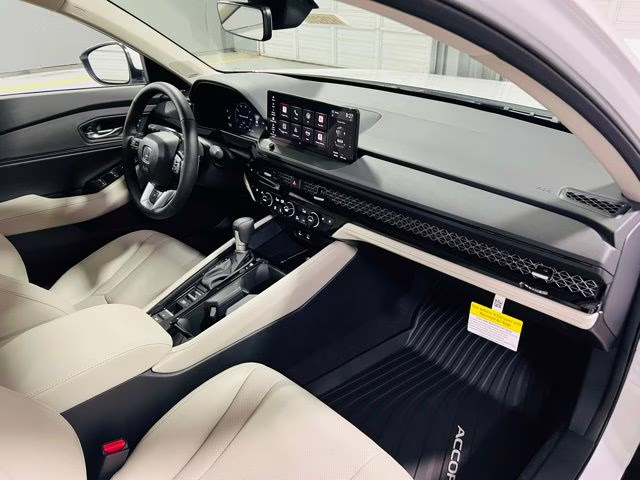2026 Platinum White Pearl Honda Accord Hybrid Touring FWD Sedan