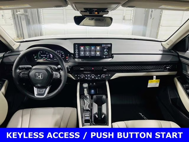 2026 Platinum White Pearl Honda Accord Hybrid Touring FWD Sedan