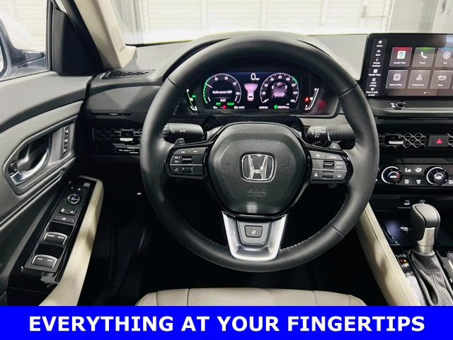 2026 Platinum White Pearl Honda Accord Hybrid Touring FWD Sedan
